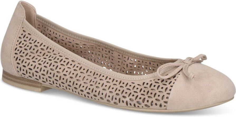 Caprice Ballerina's blokhak business schoen comfortabele schoen met subtiele sierstrik