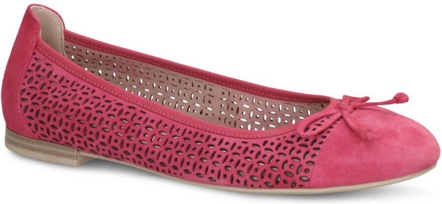 Caprice Ballerina's blokhak business schoen comfortabele schoen met subtiele sierstrik