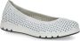 Caprice Witte Softnap Casual Gesloten Ballerina's White Dames - Thumbnail 1