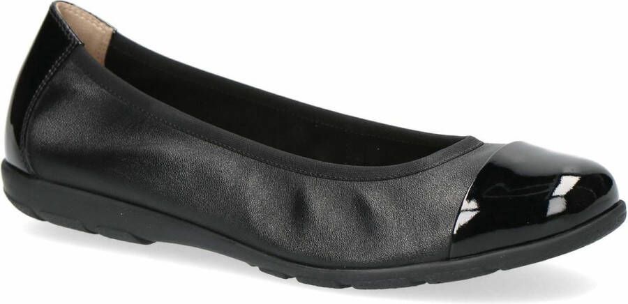 Caprice Dames Ballerina zwart G-breedte