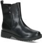 Caprice Chelsea-boots blokhak enkellaarsjes met sierritssluiting aan de buitenkant - Thumbnail 1