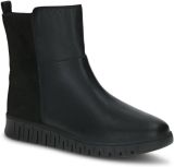 Caprice Dames Enkellaarsje 9-25417-45 019 H-breedte - Zwart