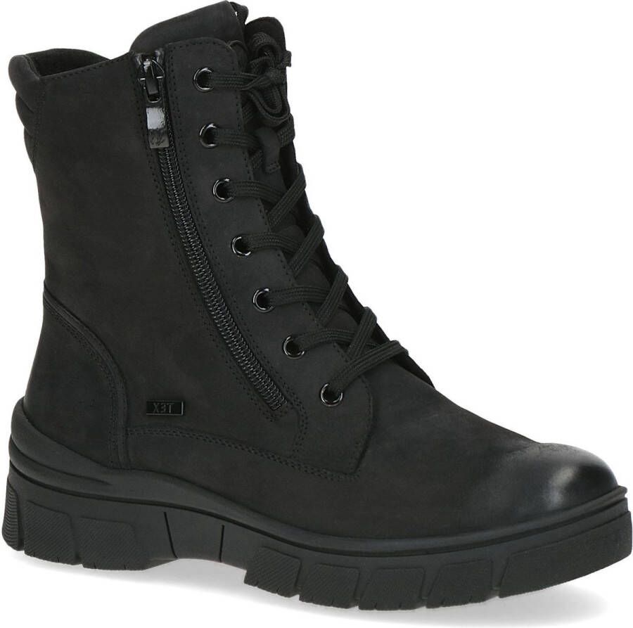 Caprice Winter Snowboot Zwart Nubuc Laars Black Dames