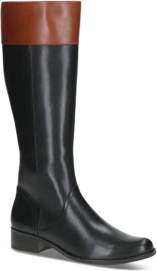 Caprice Laarzen blokhak lange laarzen in rijlaars-look