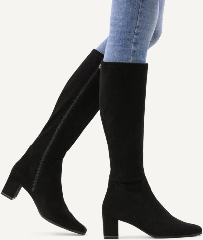 Caprice Dames Laarzen 9-25547-41 044 Zwart stretch met rits G-breedte