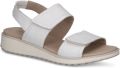 Caprice Sleehaksandaaltjes bandjessandaal comfortabele schoen zomerschoen met elastiek - Wit