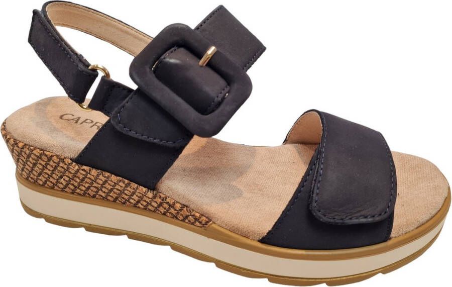 Caprice Sleehaksandaaltjes zomerschoen riem-sandaal in comfortabele breedte