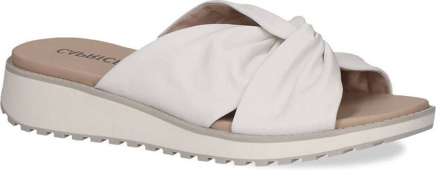 Caprice Witte Open Casual Slippers Vrouwen White Dames