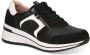 Caprice Sneakers met sleehak vrijetijdsschoen lage schoen veterschoen met contrastafwerking breedte h - Thumbnail 1