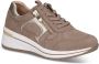 Caprice Sneakers met sleehak vrijetijdsschoen lage schoen veterschoen met contrastafwerking breedte h - Thumbnail 1