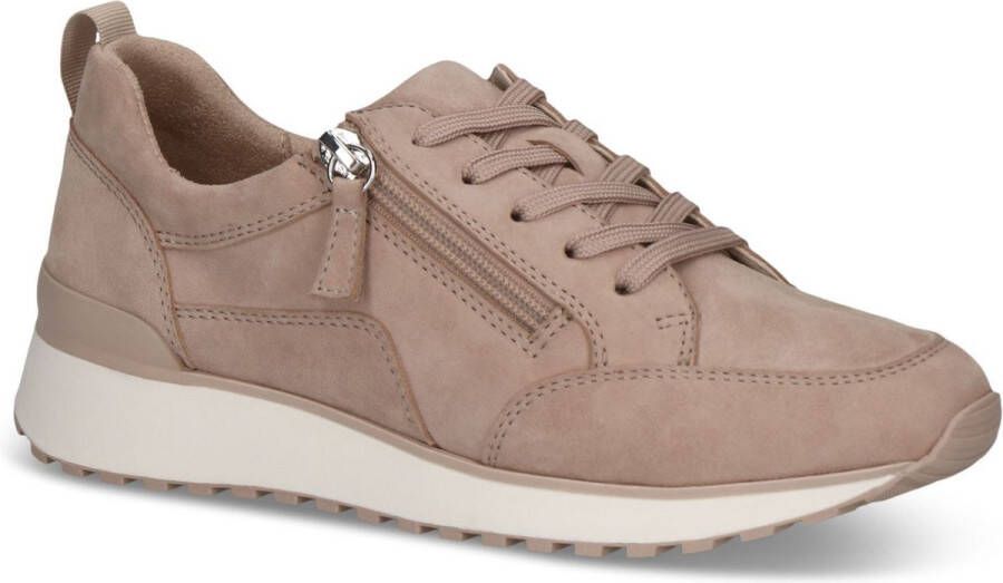 Caprice Sneakers met sleehak vrijetijdsschoen lage schoen veterschoen in comfortwijdte g (= breed)