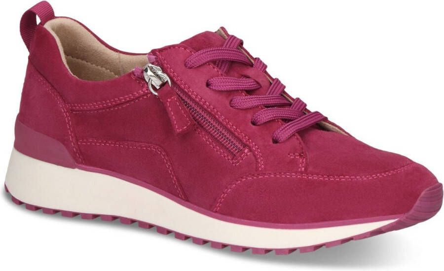 Caprice Sneakers met sleehak vrijetijdsschoen lage schoen veterschoen in comfortwijdte g (= breed)