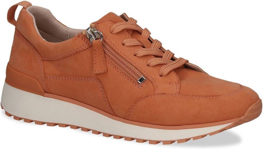 Caprice Sneakers met sleehak vrijetijdsschoen lage schoen veterschoen in comfortwijdte g (= breed)
