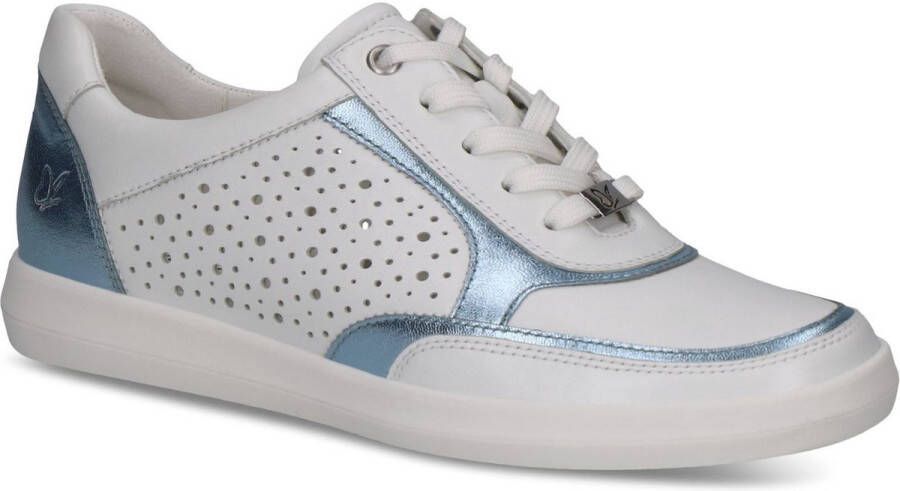 Caprice Plateausneakers vrijetijdsschoen lage schoen veterschoen met perforatie