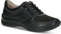 Caprice Sneakers vrijetijdsschoen lage schoen veterschoen in comfortwijdte h = zeer breed - Zwart