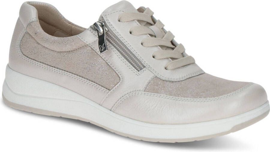 Caprice Sneakers met sleehak vrijetijdsschoen lage schoen veterschoen logo-embleem breedte h
