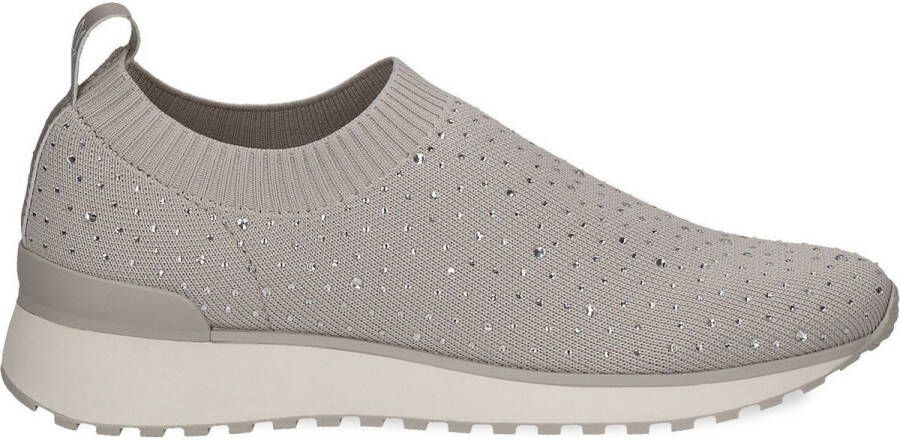 Caprice Slip-on sneakers slipper vrijetijdsschoen lage schoen met fonkelende strass-steentjes