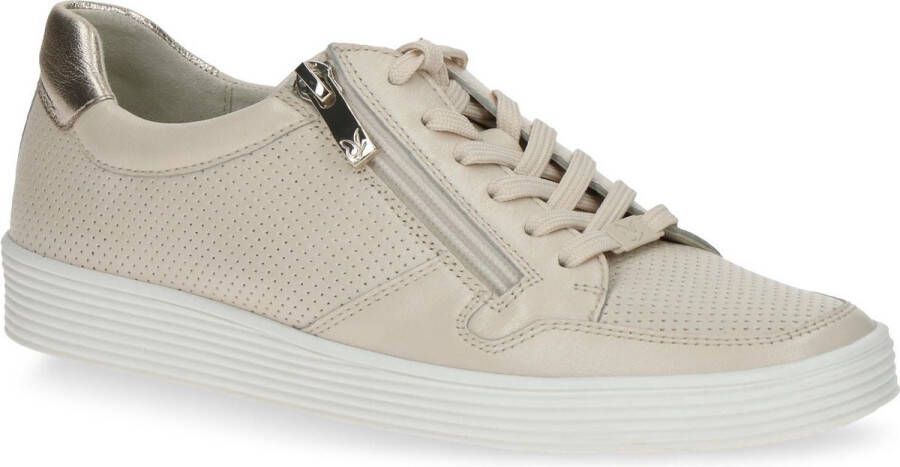 Caprice Witte Leren Sneakers voor Vrouwen White Dames