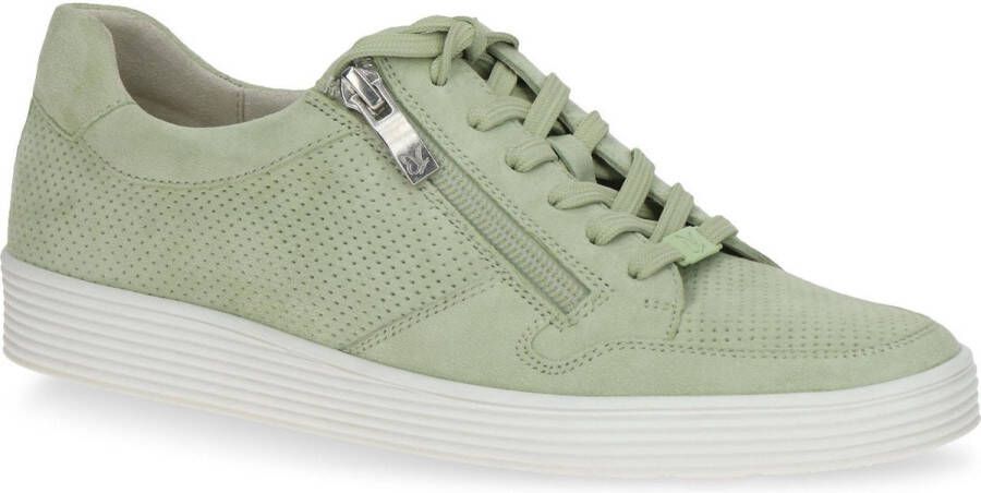 Caprice Witte Leren Sneakers voor Vrouwen White Dames