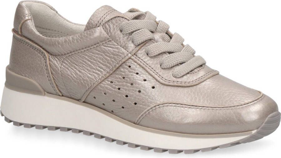 Caprice Witte Leren Sneakers voor Vrouwen White Dames