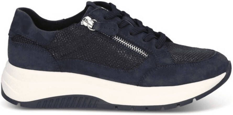 Caprice Dames Sneaker G-breedte Blauw