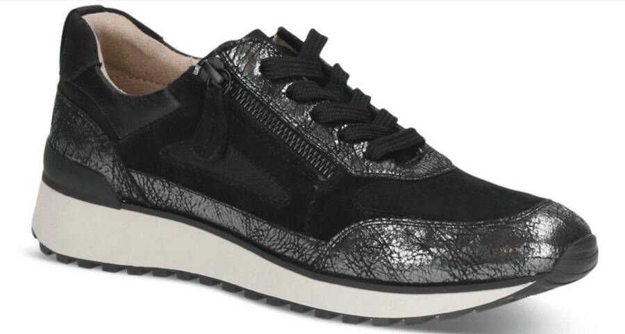 Caprice Dames Sneaker G-breedte Zwart