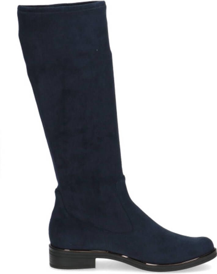 Caprice Donkerblauwe Stretch Laarzen Dames Blauw