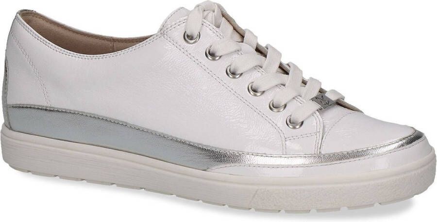 Caprice sneaker wit-zilver lak art.9-23654