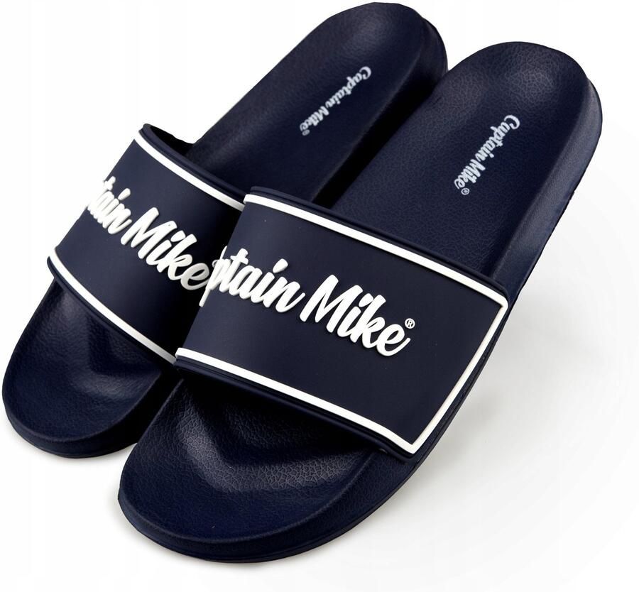 Captain Mike Heren Slippers Blauw Origineel