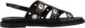 Carmela Platte sandalen 163208c - Zwart