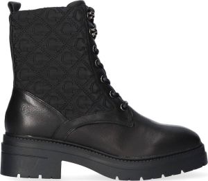 Carmela Dames Biker Boots black Zwart Leer