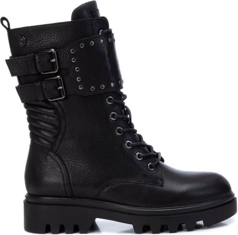 Carmela Dames Biker Boots | Zwart | Leer