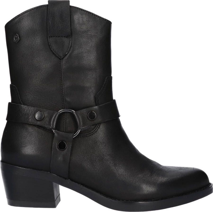 Carmela Dames Cowboylaarsjes Negro | Zwart | Leer