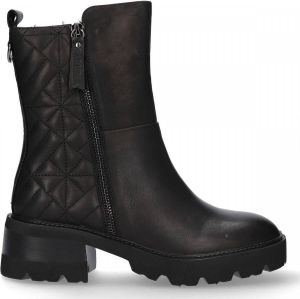 Carmela Dames Enkellaarsjes Negro | Zwart | Leer