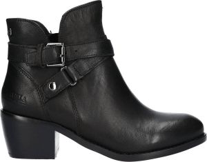 Carmela Dames Enkellaarsjes | Zwart | Leer