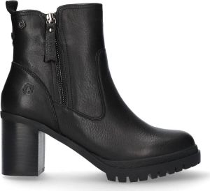 Carmela Dames Enkellaarsjes | Zwart | Leer