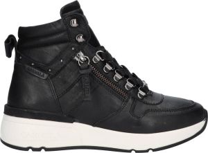 Carmela Dames Sneakers Halfhoog Negro | Zwart | Leer