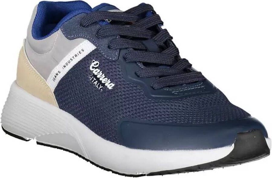 Carrera Polyester Sneaker Met Veters En Contrasterende Details