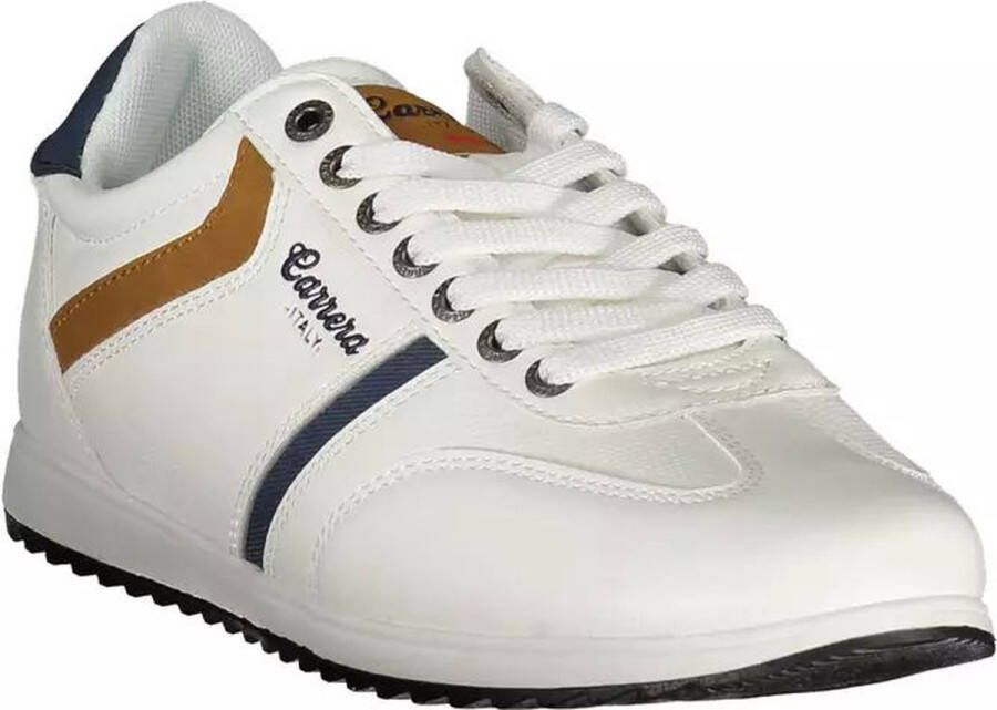 Carrera Heren Sneaker met Veters en Contrasterende Details White Heren