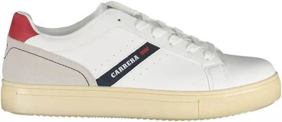 Carrera Sportieve witte vetersneakers met contrastdetails White Heren