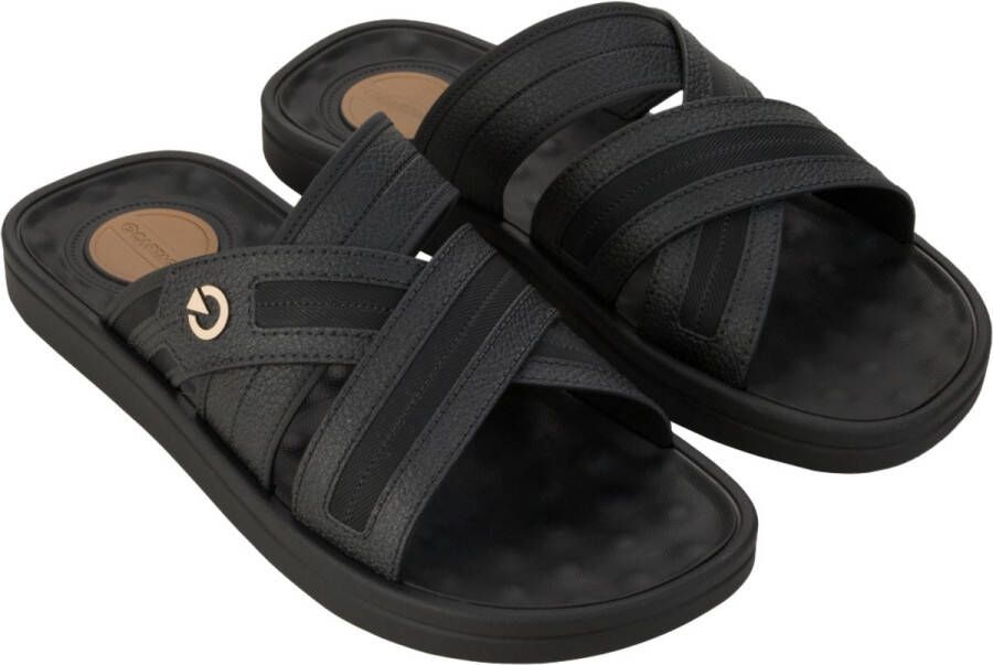 Cartago Alabama Slippers Heren leren slippers Black Brown