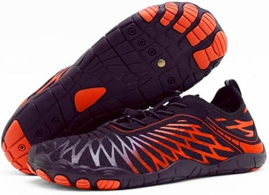 Casalora Barefoot Schoenen Waterschoenen Barefoot Schoenen Wandelschoenen Snel Drogend Aquaschoenen Ade d Antislip Zacht Lichtgewicht Fitness Schoenen Oranje 36-47