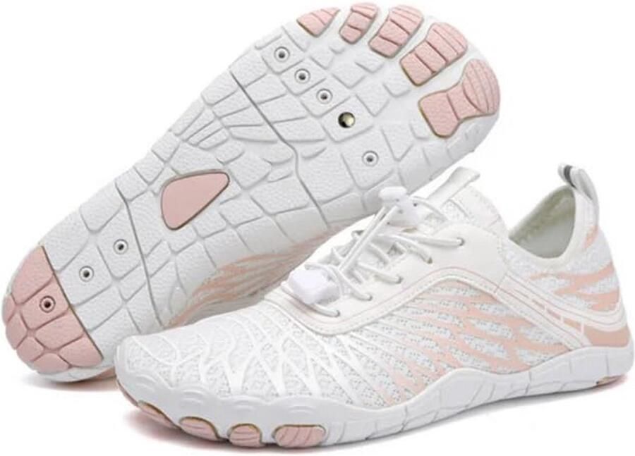 Casalora Barefoot Schoenen Waterschoenen Barefoot Schoenen Wandelschoenen Snel Drogend Aquaschoenen Ade d Antislip Zacht Lichtgewicht Fitness Schoenen -Wit 36-47