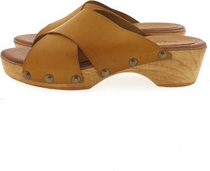Casarini 23331 kruisband slipper geel