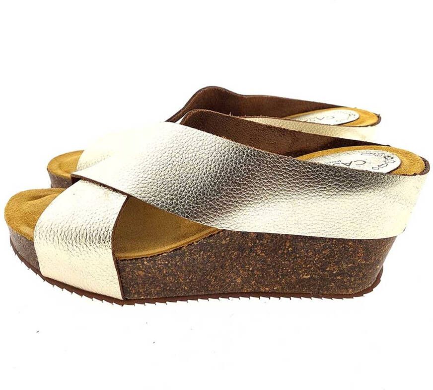 Casarini 24002 kruisband slipper goud