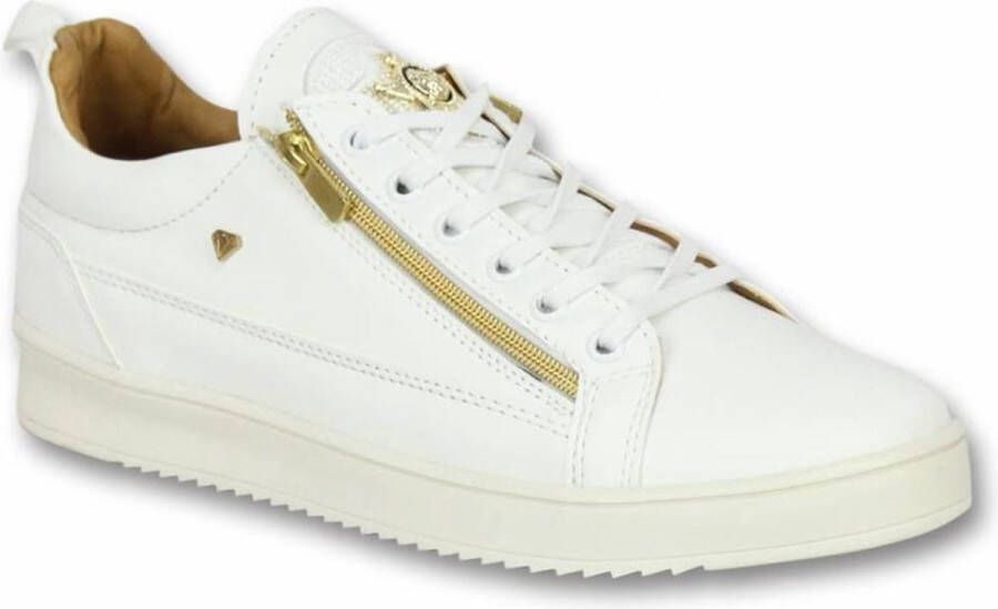 Cash Money Heren Schoenen Heren Sneaker Bee White Gold CMS97 Wit Maten: - Foto 3