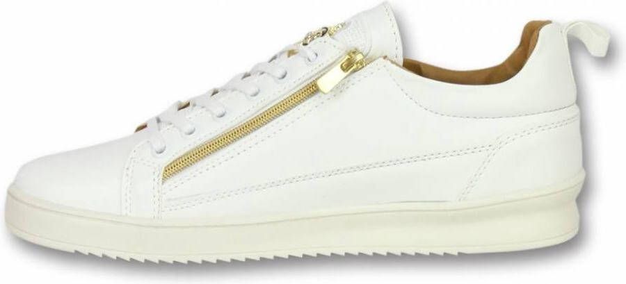 Cash Money Heren Schoenen Heren Sneaker Bee White Gold CMS97 Wit Maten: - Foto 4