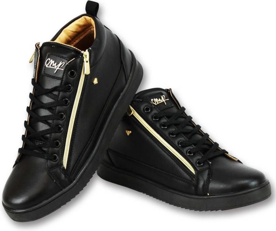 Cash Money Heren Sneaker Bee Black Gold V2- CMS98 -Zwart Maten: - Foto 1