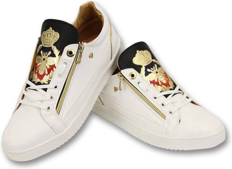 Cash Money Heren Sneakers Prince White Black- CMS97 Wit Maten: - Foto 1