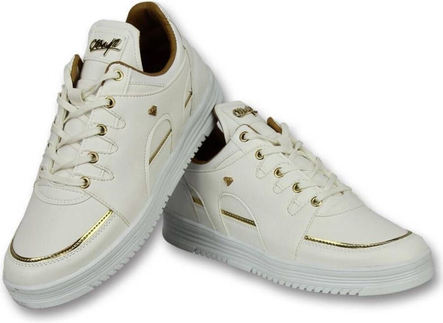 Cash Money Hoge Sneakers Online Mannen Sneaker Luxury White CMS71 Wit Maten: